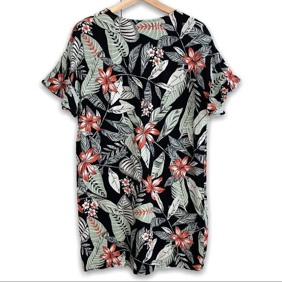 Minkpink Tropical Flutter Sleeve Shift Dress - Picture 3 of 6